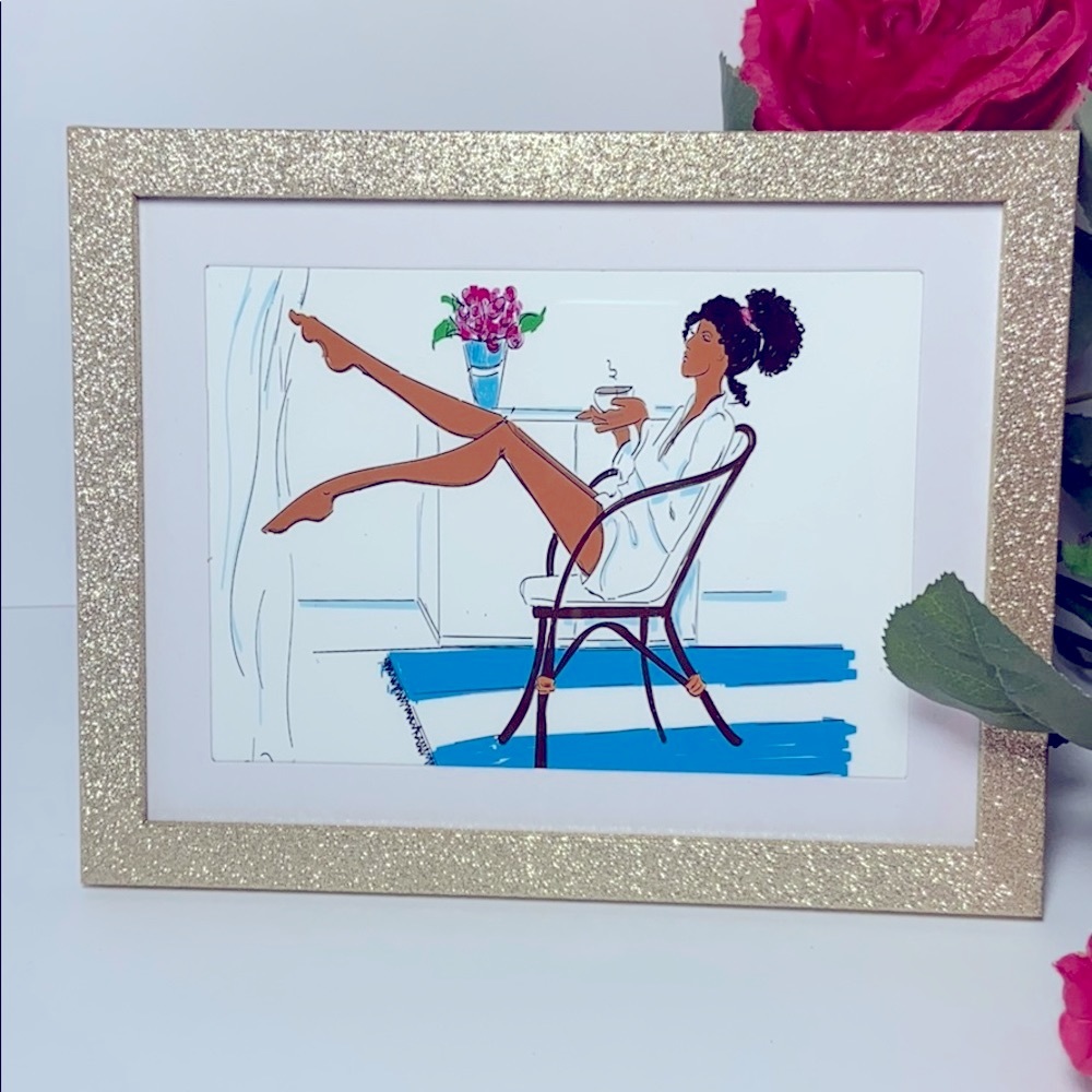 Coffee Girl Fashion Wall Art Print - Picture 4 of 4